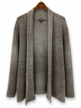 Eileen Fisher Ombre Open-Front Mohair Blend Cardigan Light Weight Size P/L